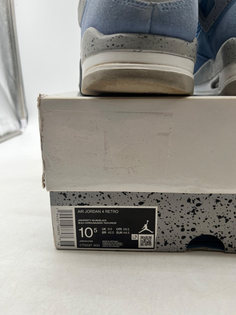 Jordan 4 Retro University Blue 10.5 (Heavily Worn Pre-Owned) - Image 6