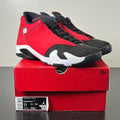 Jordan 14 Retro Gym Red Toro 11 (Lightly Worn Pre-Owned)JordanBlack/White-Off White-Gym Red - Image 1