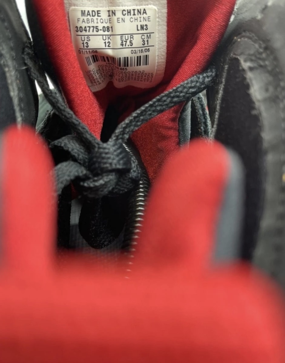 Jordan 7 Retro Citrus (2006) 13 (Heavily Worn Pre-Owned)JordanBlack/Citrus-Varsity Red - Image 8