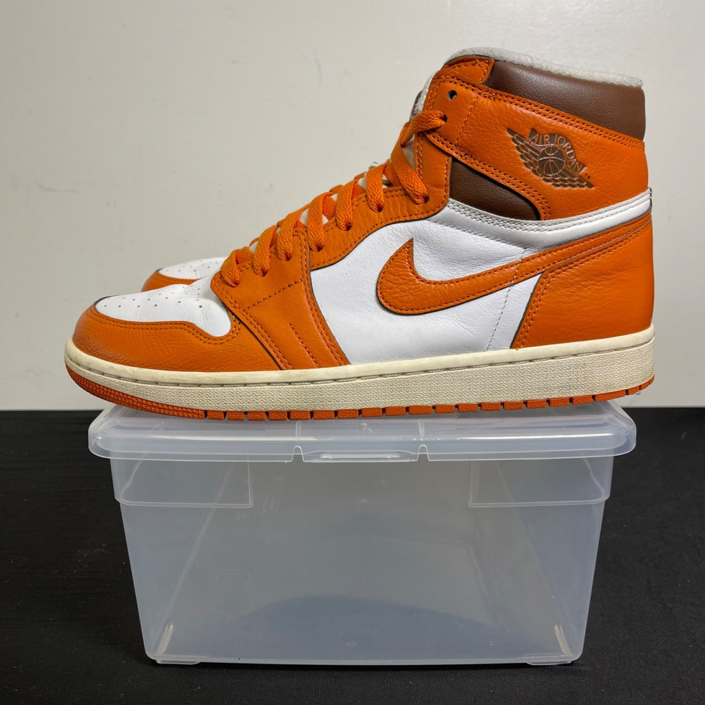 Jordan 1 Retro High OG Starfish (Women's) 12W (Moderately Worn Pre-Owned)JordanWhite/Starfish-Cacao Wow-Sail - Image 3