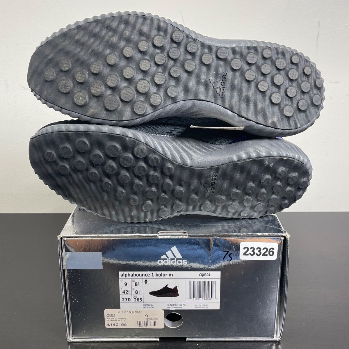 adidas Alphabounce 1 Kolor Black 9 (Moderately Worn Pre-Owned)adidasCore Black/Grey Five/Energy Ink - Image 5