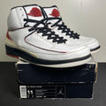 Jordan 2 Retro White Varsity Red (2004) (Size 11) - Image 1