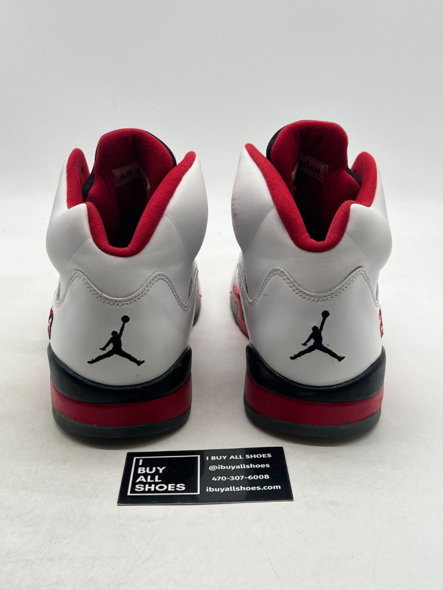 Jordan 5 Retro Fire Red Black Tongue (2013) 11 (Lightly Worn Pre-Owned) - Image 3