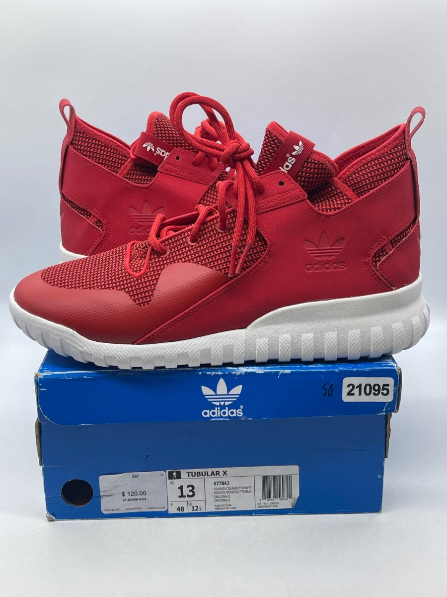 Adidas Tubular X 'Collegiate Red' 13 (Moderately Worn Pre-Owned) - Image 1