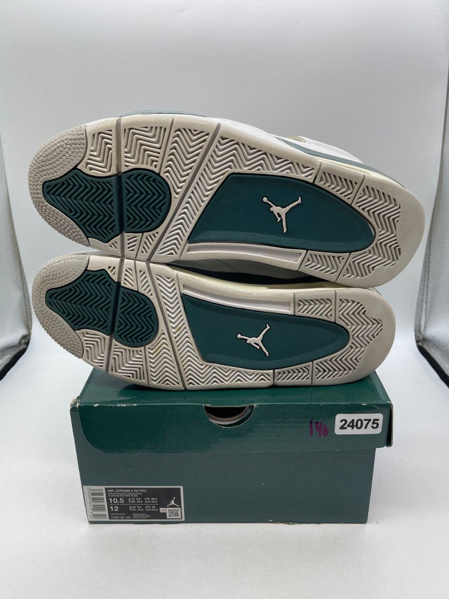 Jordan 4 Retro Oxidized Green 10.5 (Moderately Worn Pre-Owned)JordanWhite/Oxidized Green/White/Neutral Grey - Image 7