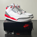 Jordan 3 Retro Fire Red (2022) 11 (Lightly Worn Pre-Owned)JordanWhite/Fire Red/Cement Grey/Black - Image 1