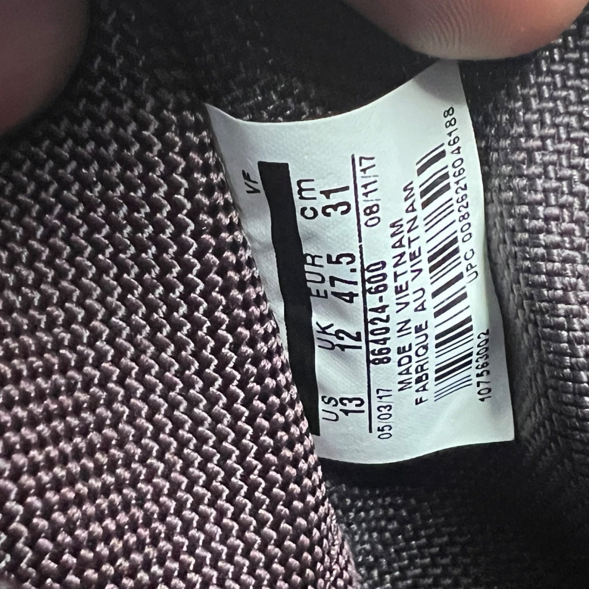 Nike SF Air Force 1 High Deep Burgundy 13 (Lightly Worn Pre-Owned)NikeDeep Burgundy/Deep Burgundy-Black - Image 7