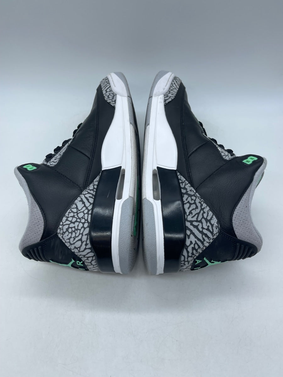 Jordan 3 Retro Green Glow 11 (Moderately Worn Pre-Owned)JordanBlack/Green Glow/Wolf Grey/White - Image 6
