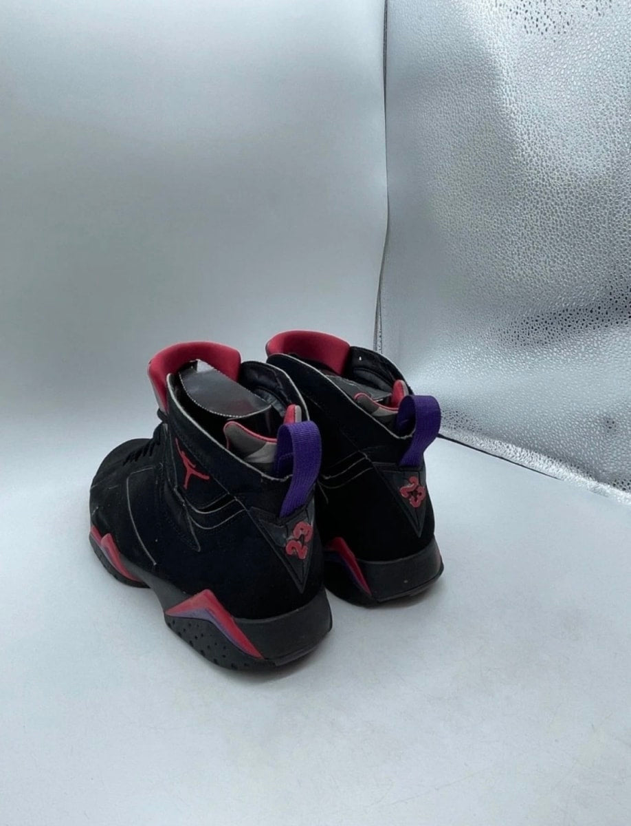 Jordan 7 Retro Raptors (2012) 11 (Heavily Worn Pre-Owned)JordanBlack/True Red-Dark Charcoal-Club Purple - Image 4