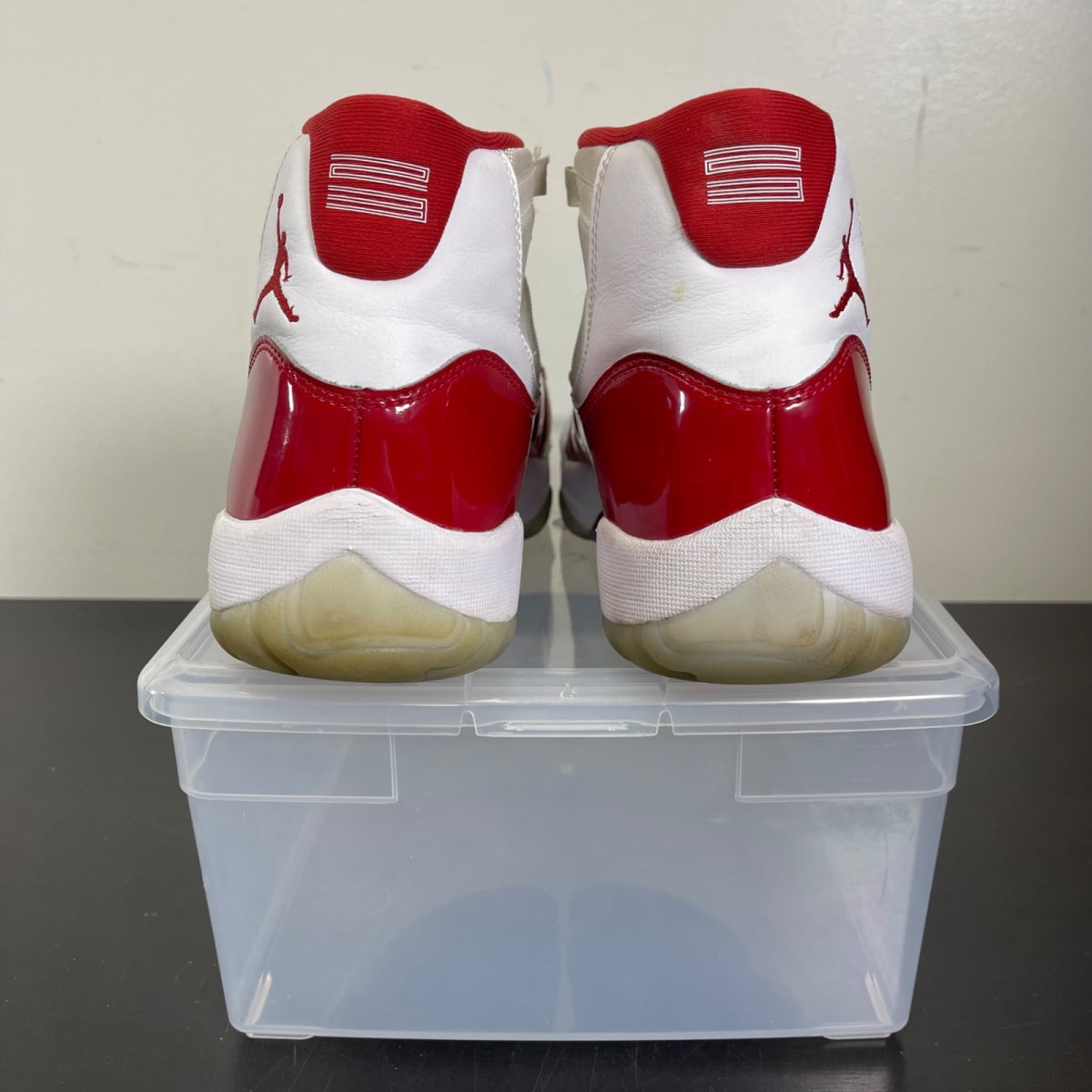 Jordan 11 Retro Cherry (2022) 10.5 (Moderately Worn Pre-Owned)JordanWhite/Varsity Red/Black - Image 4