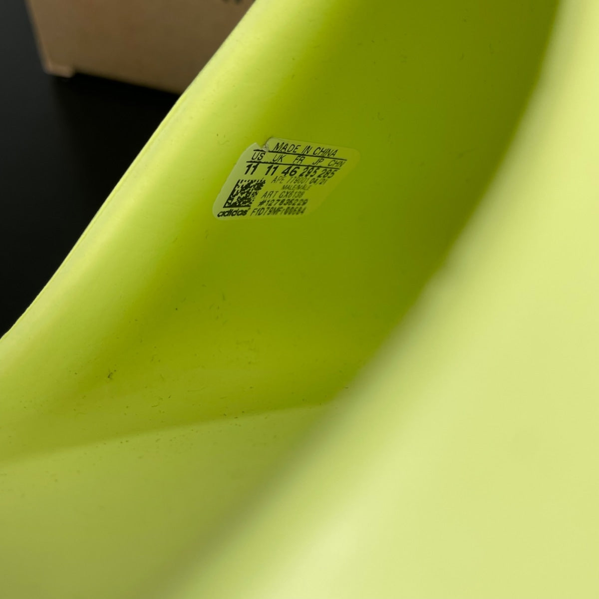 adidas Yeezy Slide Glow Green 11 (Moderately Worn Pre-Owned)adidasGlow Green/Glow Green/Glow Green - Image 6