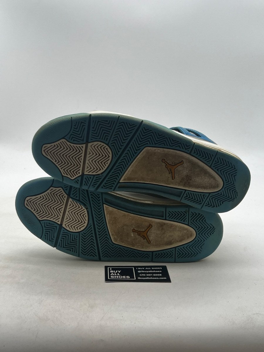 Jordan 4 Retro Mist Blue 11 (Heavily Worn Pre-Owned) - Image 7