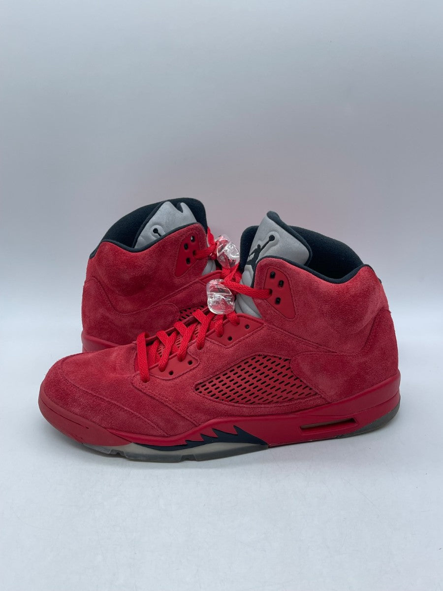 Jordan 5 Retro Red Suede 13 (Moderately Worn Pre-Owned)JordanUniversity Red/Black - Image 1