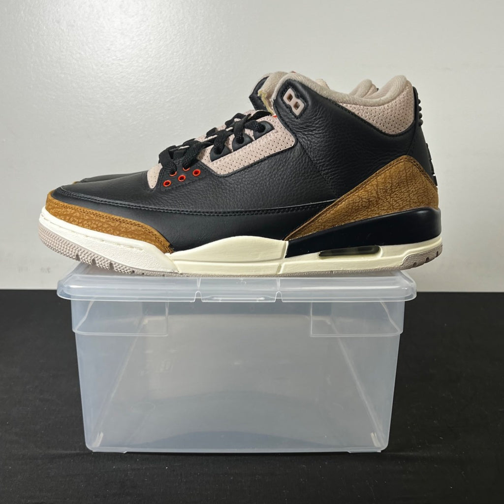 Jordan 3 Retro Desert Elephant 11 (New Pre-Owned)JordanBlack/Rush Orange/Fossil Stone/Sail - Image 3