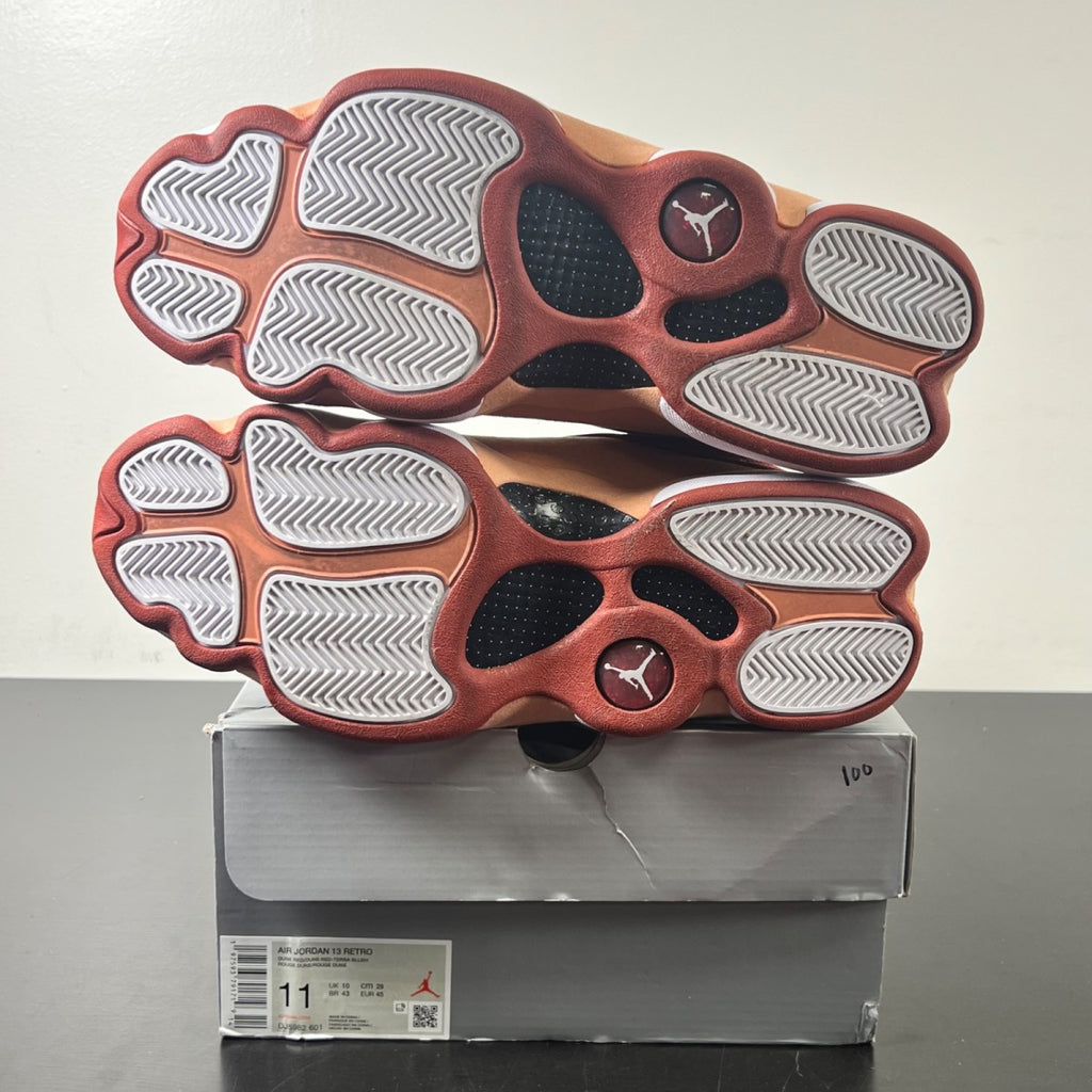 Jordan 13 Retro Dune Red 11 (Moderately Worn Pre-Owned)JordanDune Red/Dune Red/Terra Blush/White - Image 6