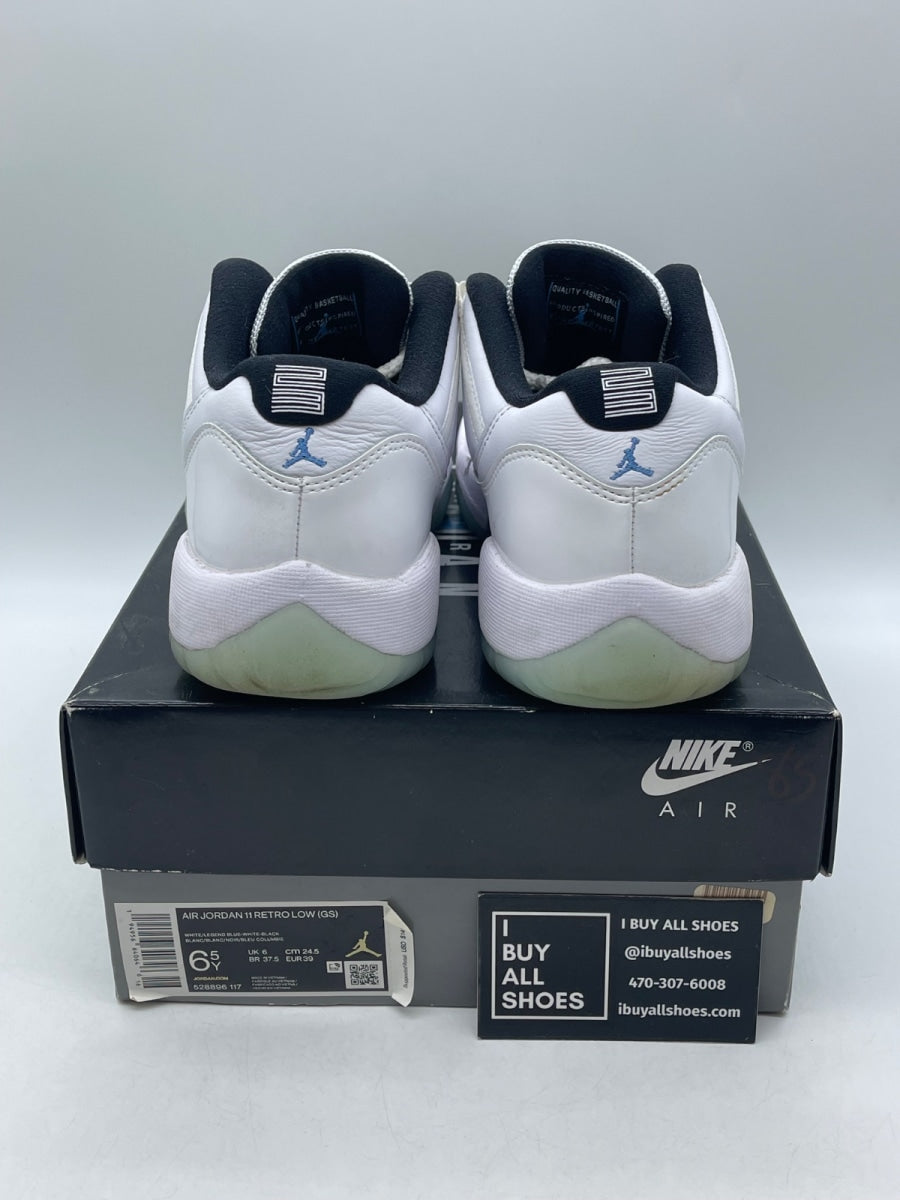 Jordan 11 Retro Low Legend Blue (GS) 6.5Y (Moderately Worn Pre-Owned) - Image 3