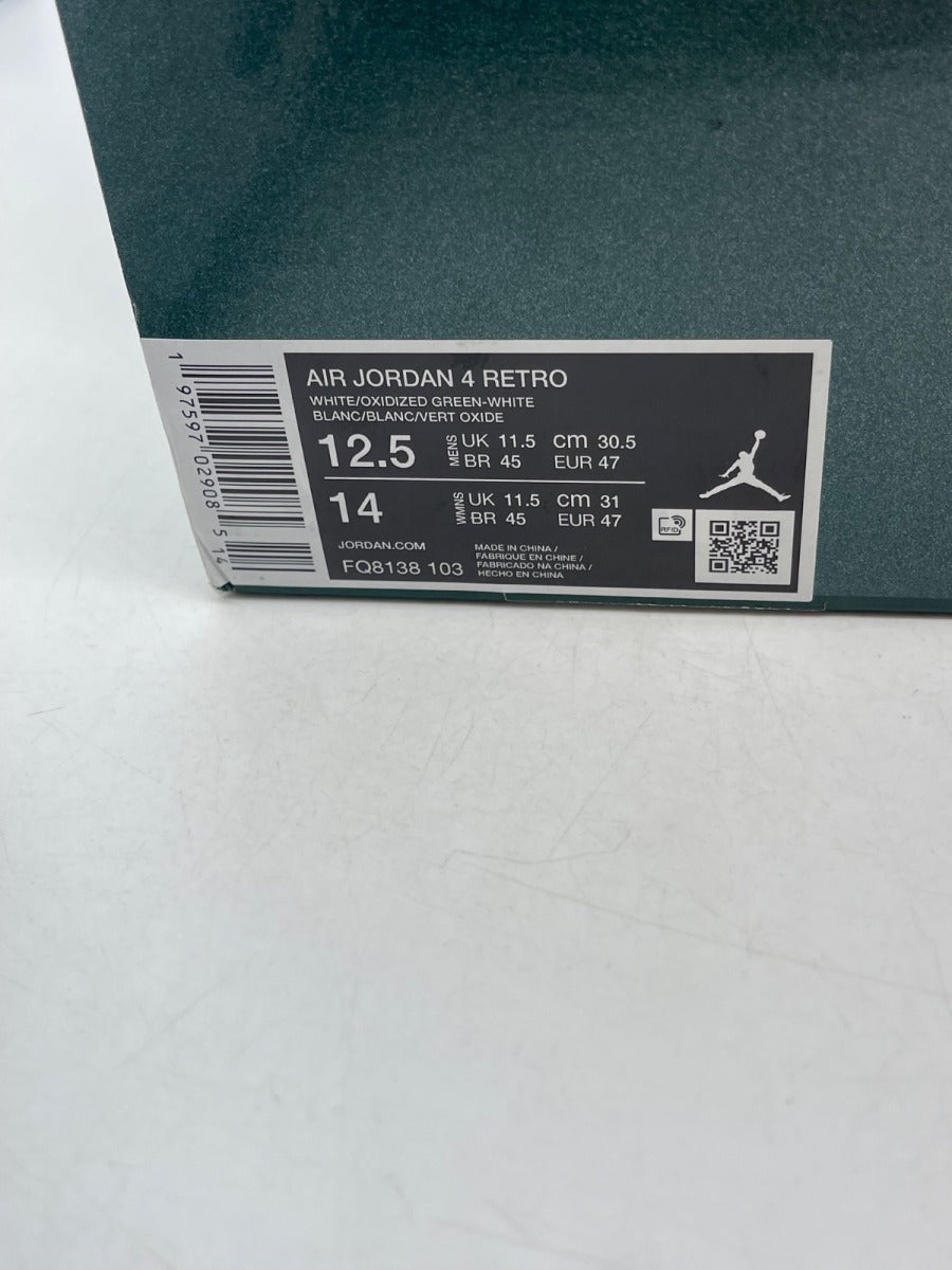 Jordan 4 Retro Oxidized Green 12.5 (Moderately Worn Pre-Owned)JordanWhite/Oxidized Green/White/Neutral Grey - Image 9