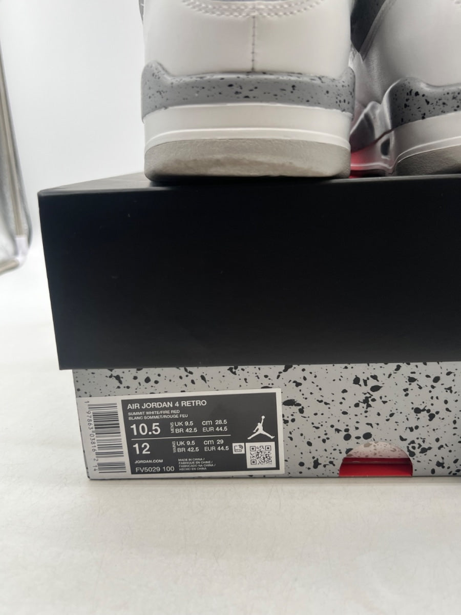 Jordan 4 Retro White Cement (2025) 10.5 (VNDS Pre-Owned) - Image 6