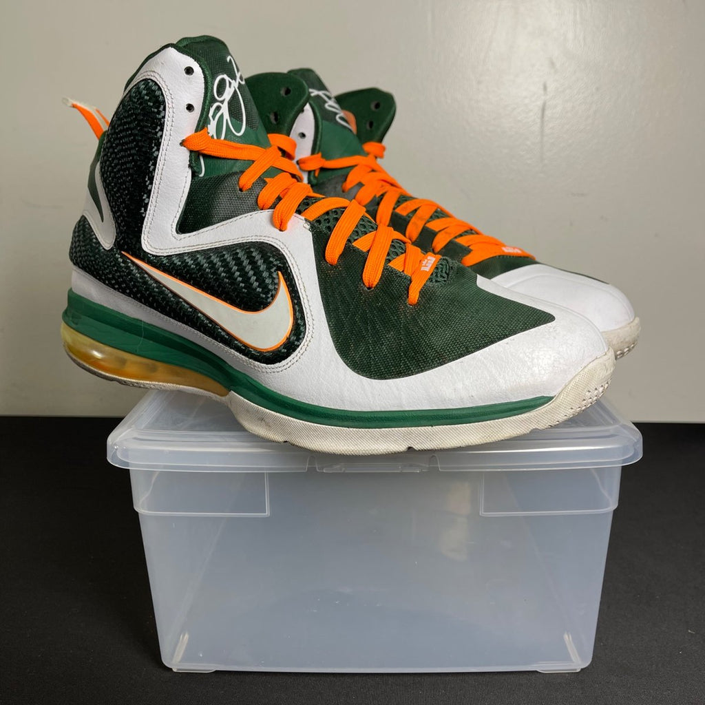 Nike LeBron 9 Miami Hurricanes (Size 12) - aux