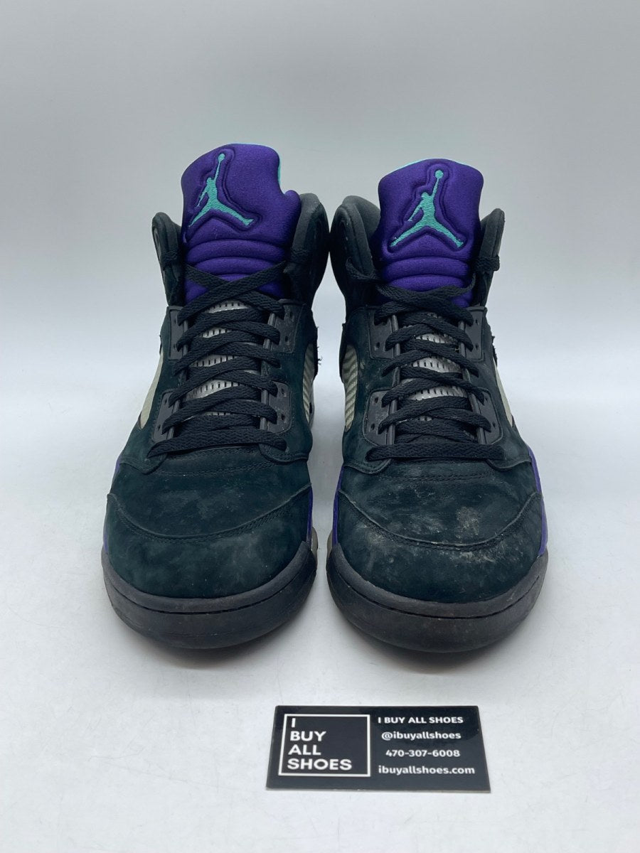 Jordan 5 Retro Black Grape (2013) 13 (Heavily Worn Pre-Owned) - Image 2