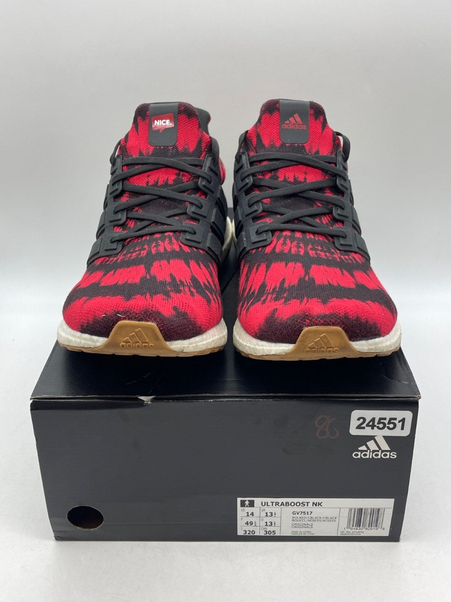 adidas Ultra Boost Nice Kicks No Vacancy 14 (Moderately Worn Pre-Owned)adidasBold Red/Core Black/Core Black - Image 2