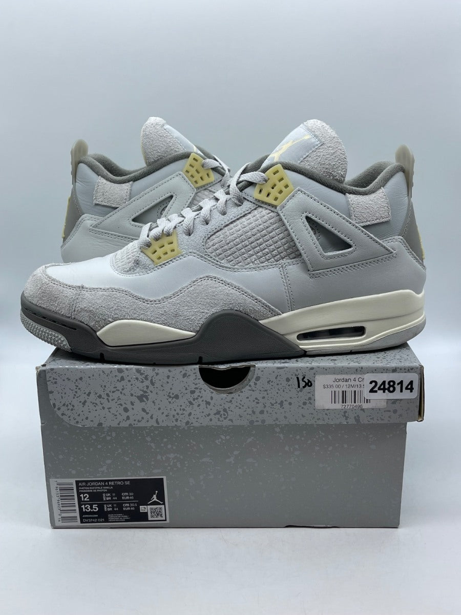 Jordan 4 Retro SE Craft Photon Dust 12 (Moderately Worn Pre-Owned)JordanPhoton Dust/Pale Vanilla/Off White/Grey Fog/Flat Pewter/Sail - Image 1