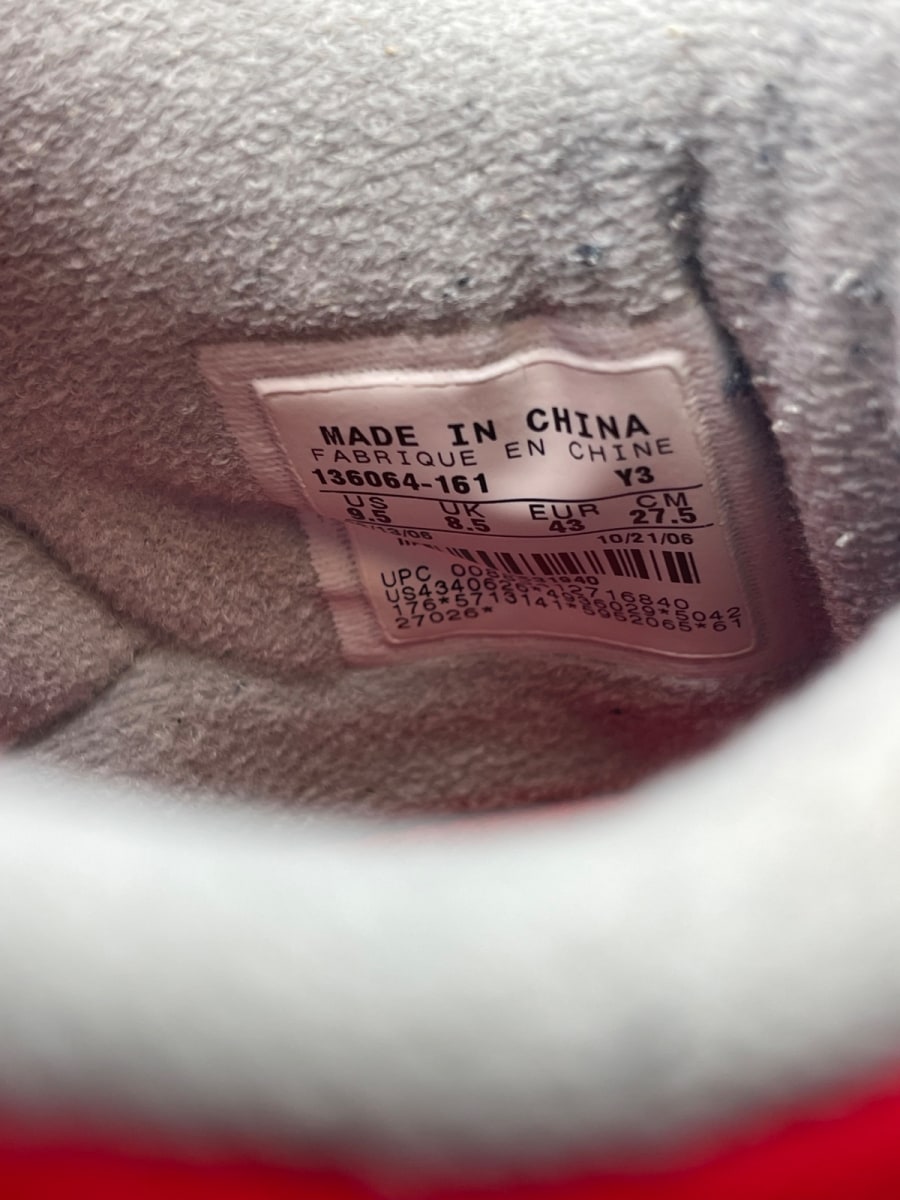 Jordan 3 Retro Fire Red (2007) 9.5 (Moderately Worn Pre-Owned)JordanWhite/Fire Red-Cement Grey - Image 8
