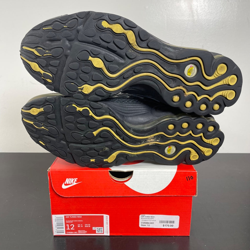 Nike Air Tuned Max Celery 12 (Moderately Worn Pre-Owned)NikeDark Charcoal/Celery-Saturn Red - Image 5