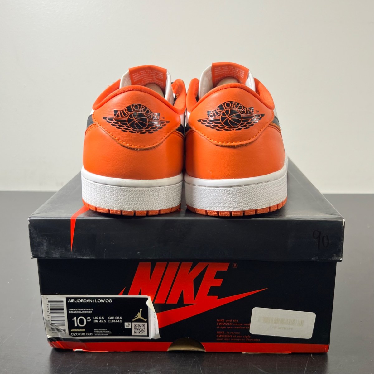 Jordan 1 Low Starfish 10.5 (Lightly Worn Pre-Owned)JordanStarfish/White-Black - Image 4