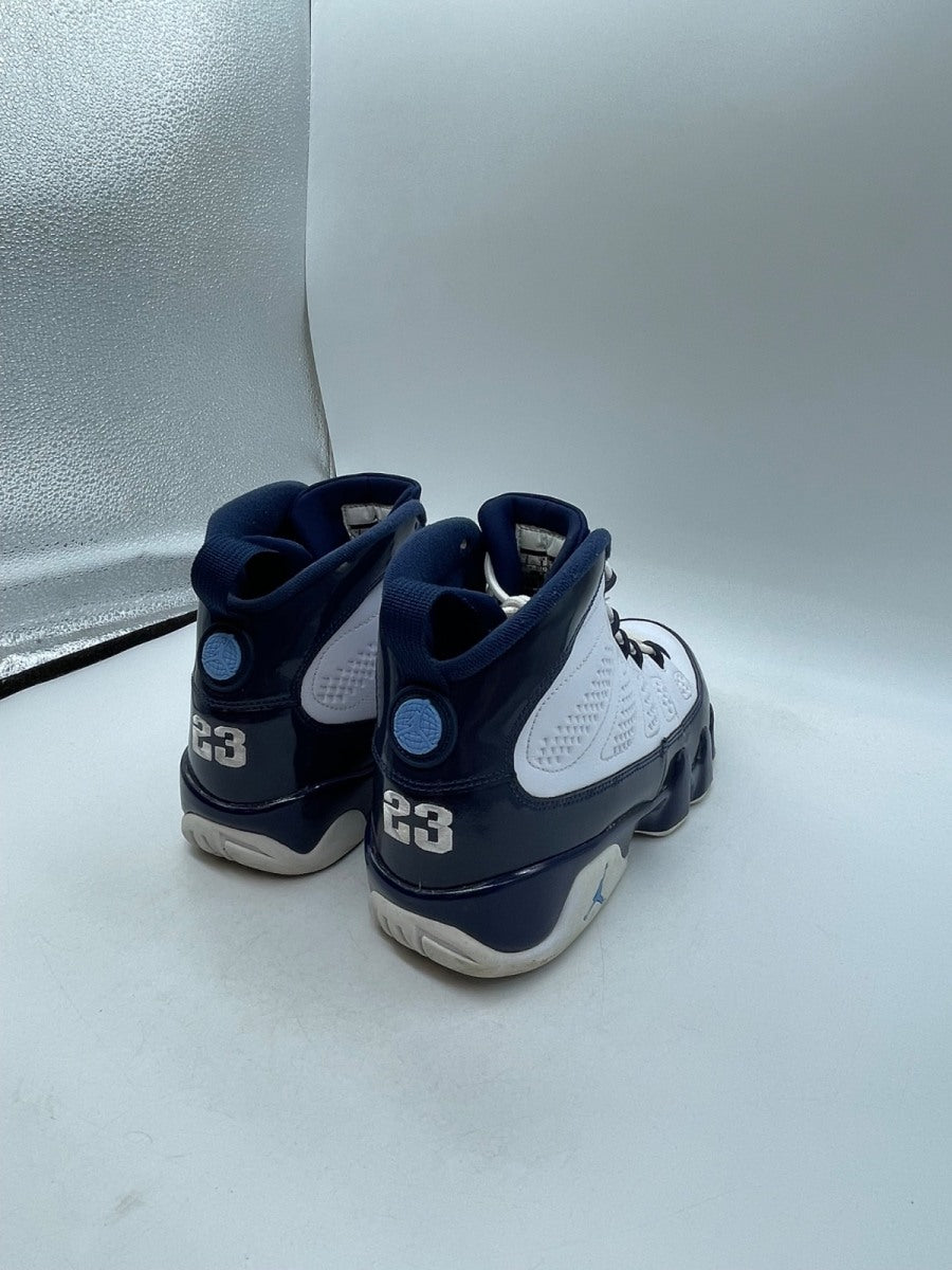 Jordan 9 Retro Pearl Blue 9 (Moderately Worn Pre-Owned)JordanWhite/University Blue-Midnight Navy - Image 5