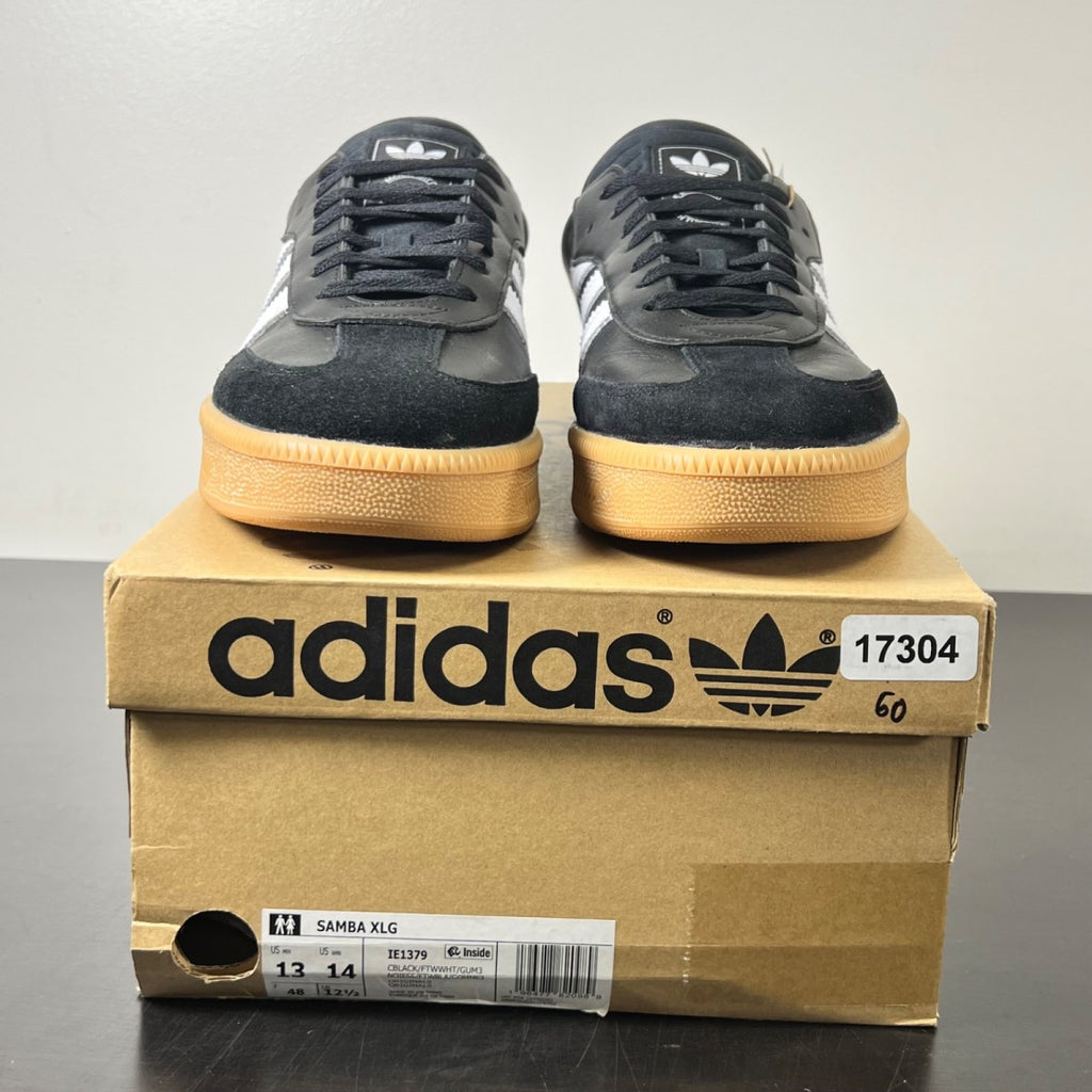 adidas Samba XLG Core Black Gum 13 (Lightly Worn Pre-Owned)adidasCore Black/Cloud White/Gum - Image 2