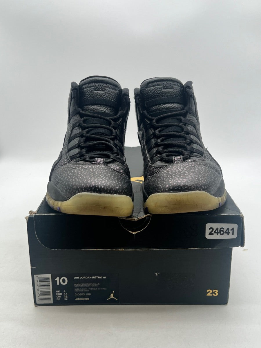 Jordan 10 Retro Paris 10 (Lightly Worn Pre-Owned)JordanBlack/Fierce Purple-Black - Image 2