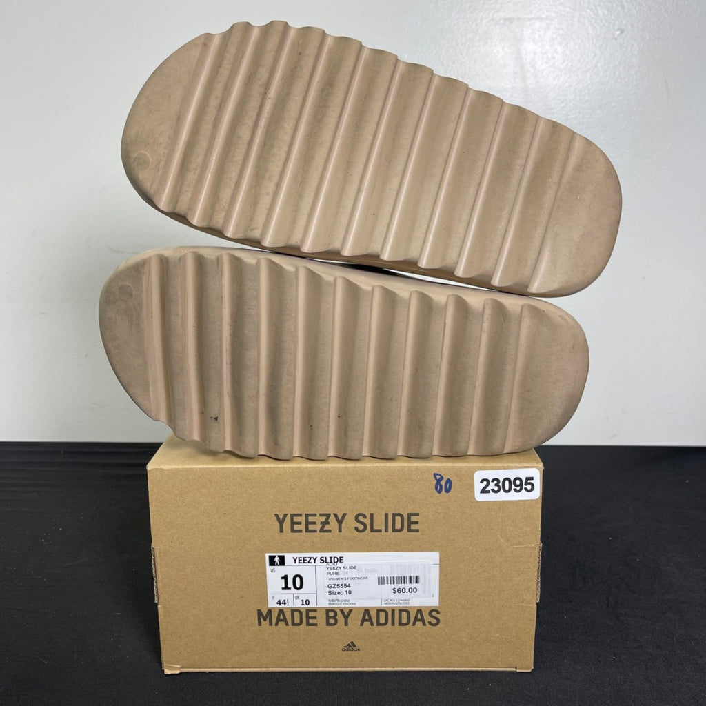 adidas Yeezy Slide Pure (First Release) 10 (Moderately Worn Pre-Owned)adidasPure/Pure/Pure - Image 5