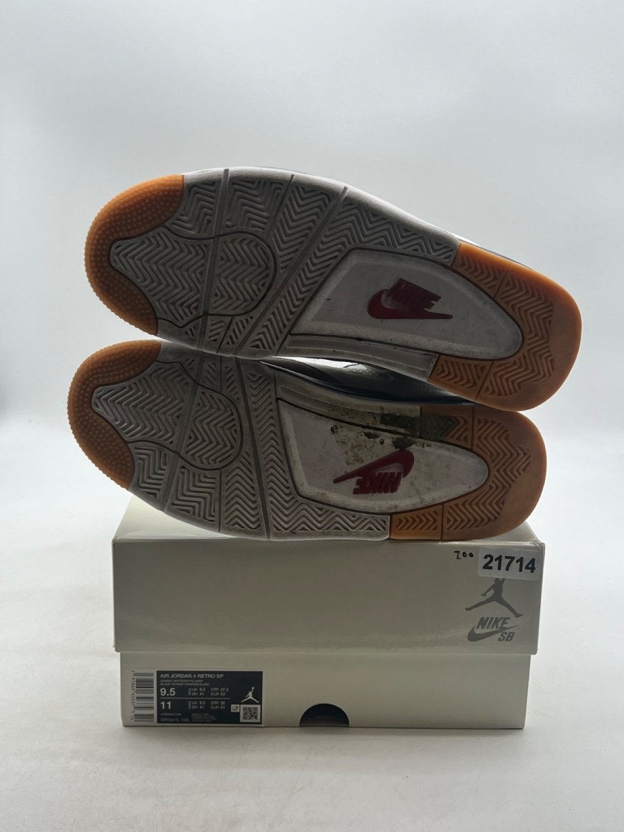 Jordan 4 Retro SB Navy 9.5 (Lightly Worn Pre-Owned) - Image 8