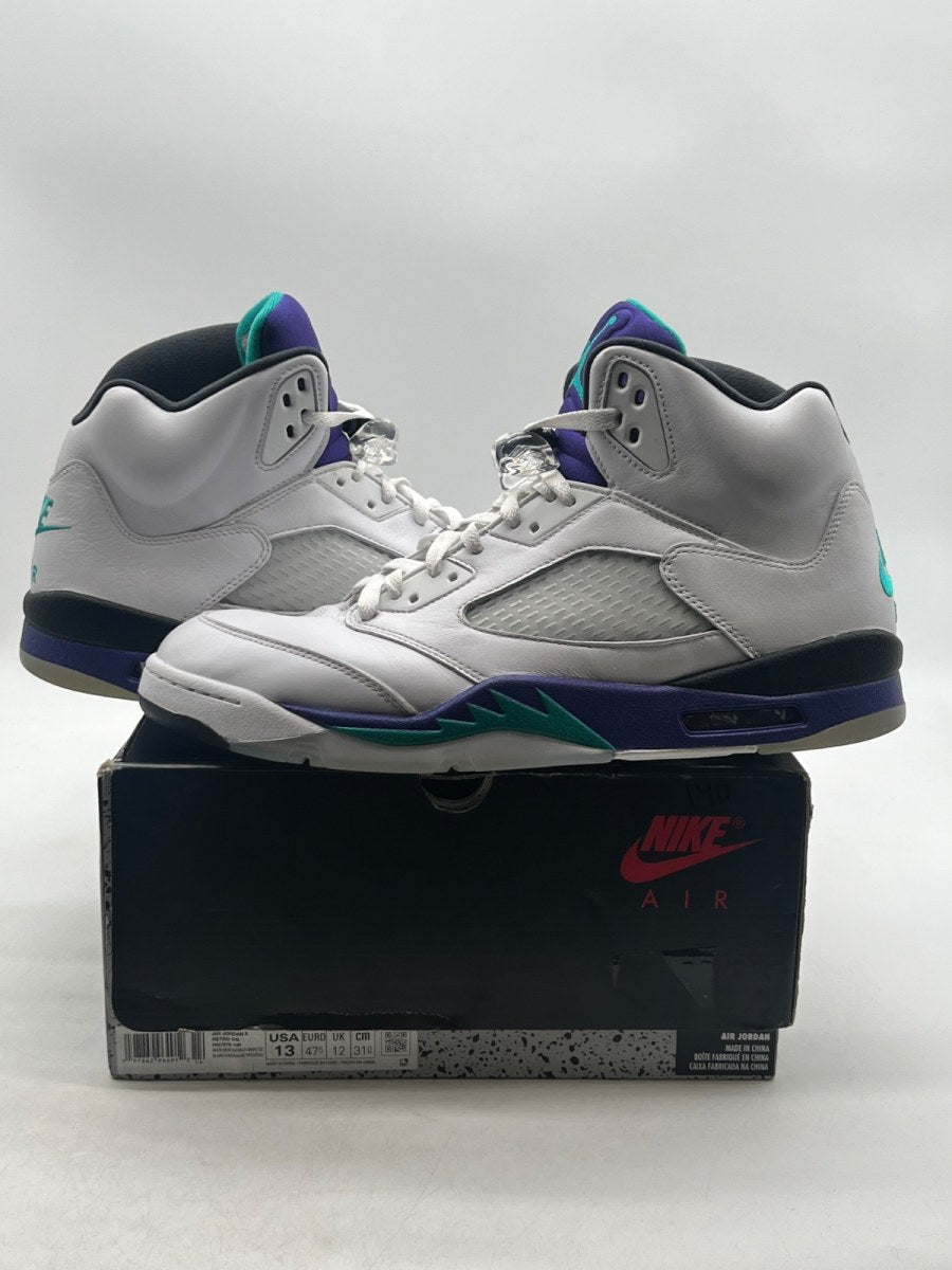 Jordan 5 Retro Grape (2025) 13 (Moderately Worn Pre-Owned) - Image 1
