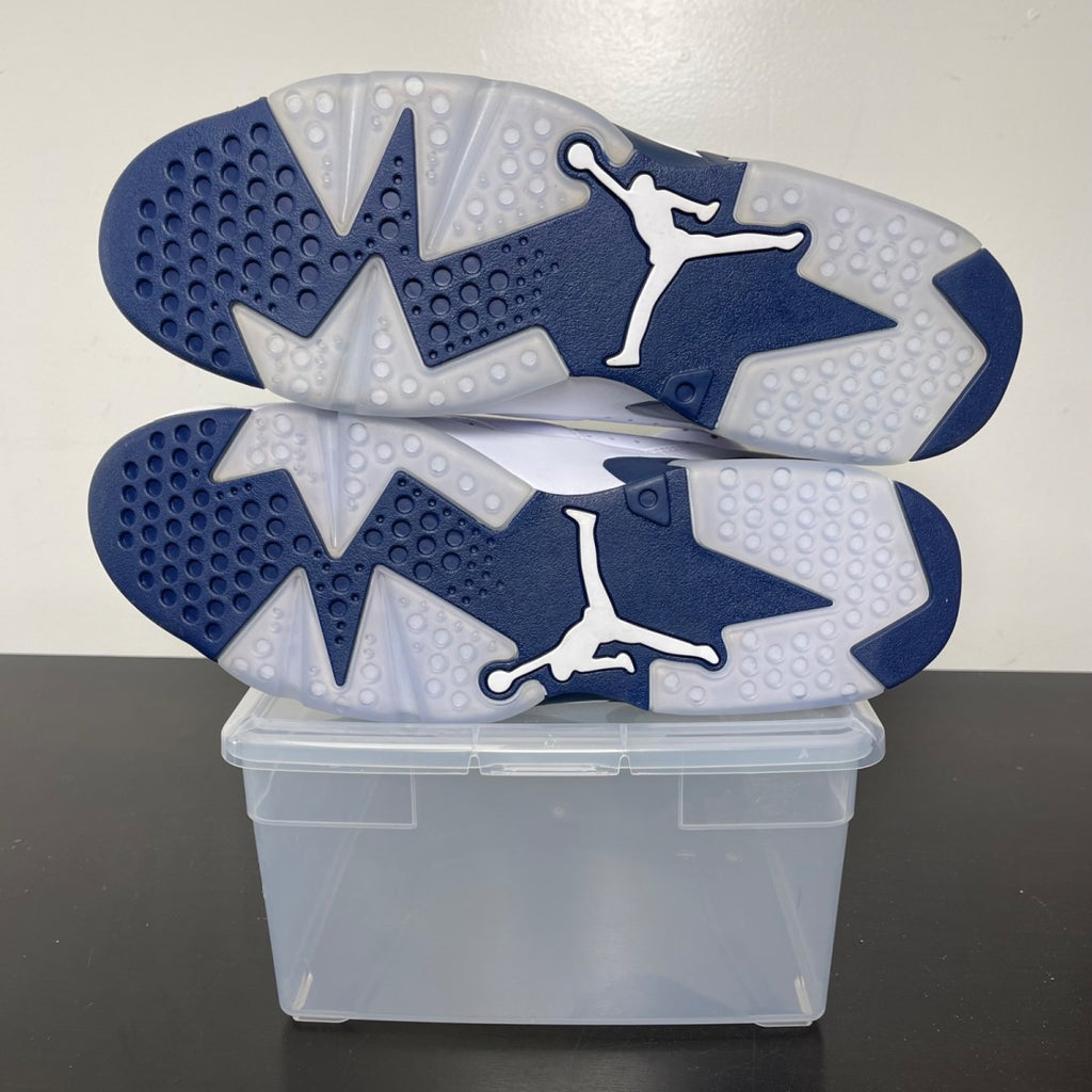 Jordan 6 Retro Midnight Navy (2022) 14 (New Pre-Owned)JordanWhite/Midnight Navy - Image 5