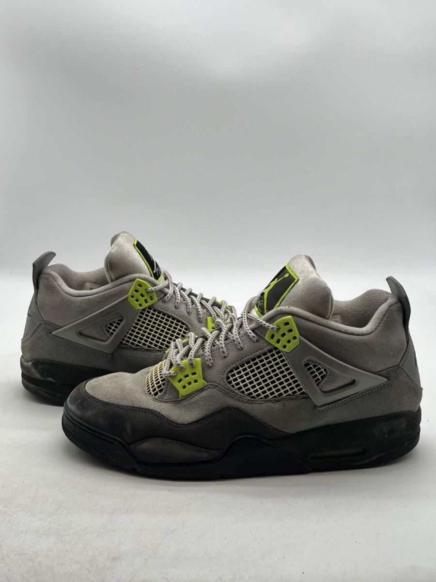Jordan 4 Retro SE 95 Neon 13 (Heavily Worn Pre-Owned)JordanCool Grey/Volt-Wolf Grey-Anthracite - Image 1