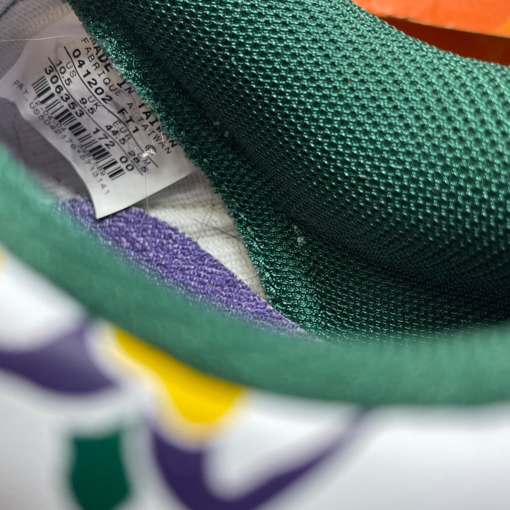 Nike Air Force 1 Low Mardi Gras 10.5 (Moderately Worn Pre-Owned)NikeWhite/Medium Yell-Purp-Dark Cypress - Image 6