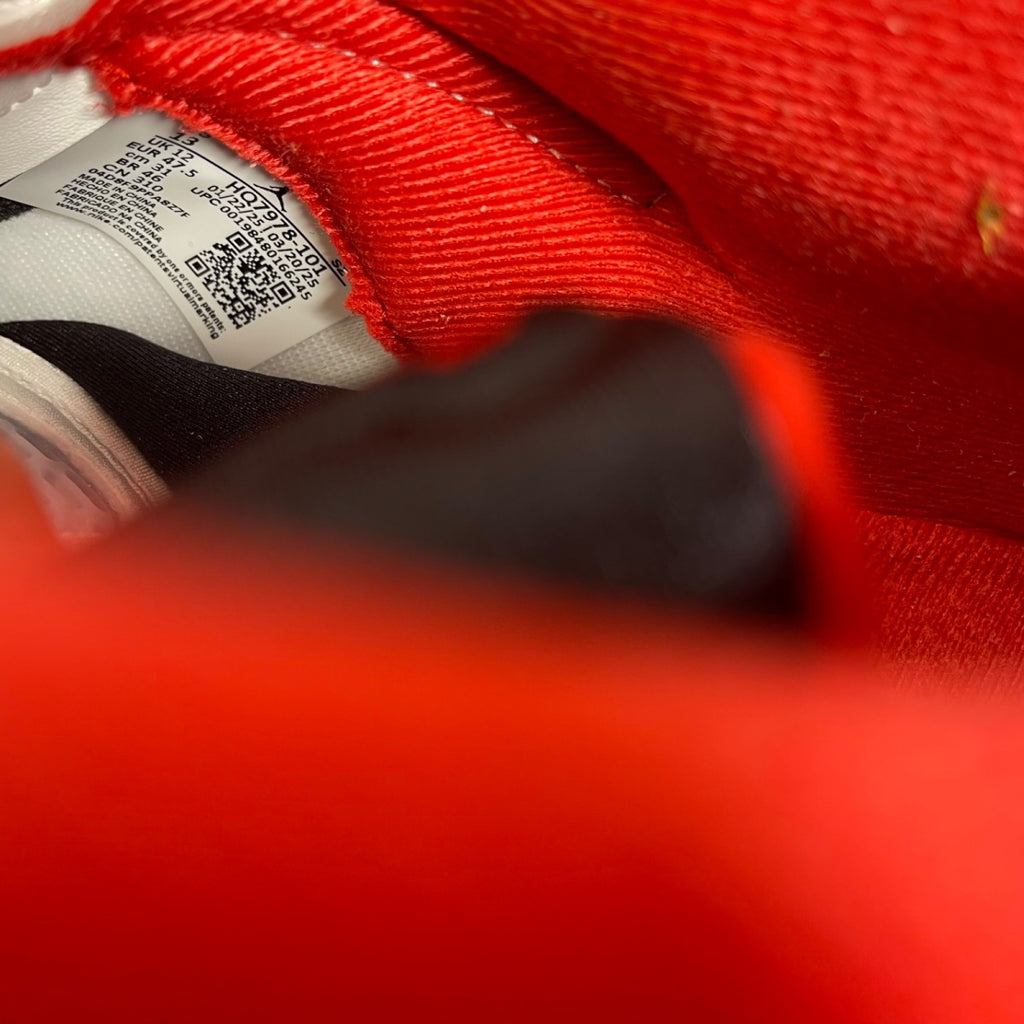 Jordan 5 Retro Fire Red Black Tongue (2025) 13 (Moderately Worn Pre-Owned)JordanWhite/Fire Red/Black - Image 6