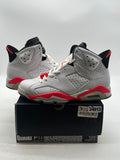 Jordan 6 Retro Infrared White (2014) 7.5 (Lightly Worn Pre-Owned)JordanWhite/Infrared - Image 1