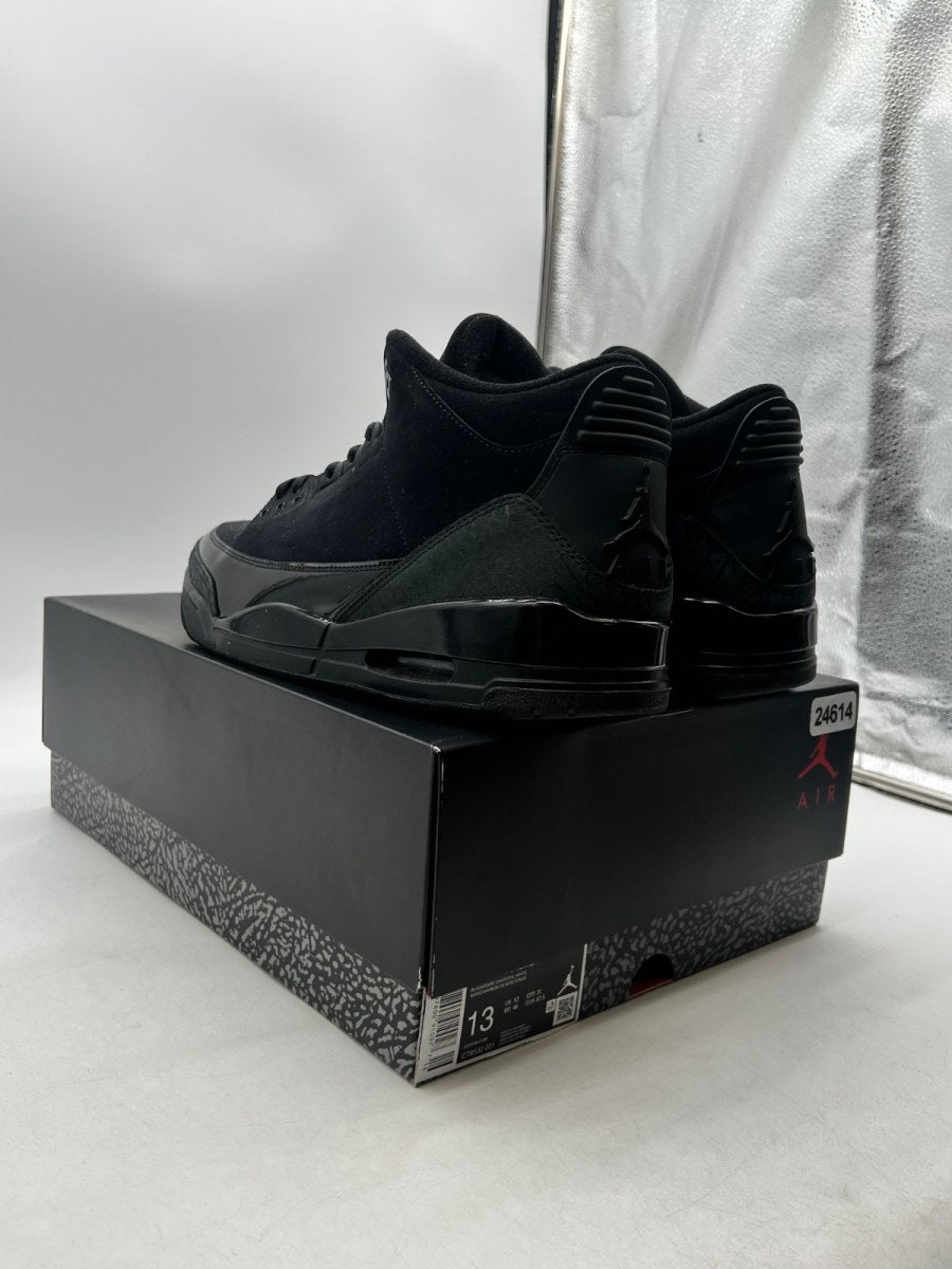 Jordan 3 Retro Black Cat (2025) 13 (Lightly Worn Pre-Owned)JordanBlack/Dark Charcoal/Black - Image 6