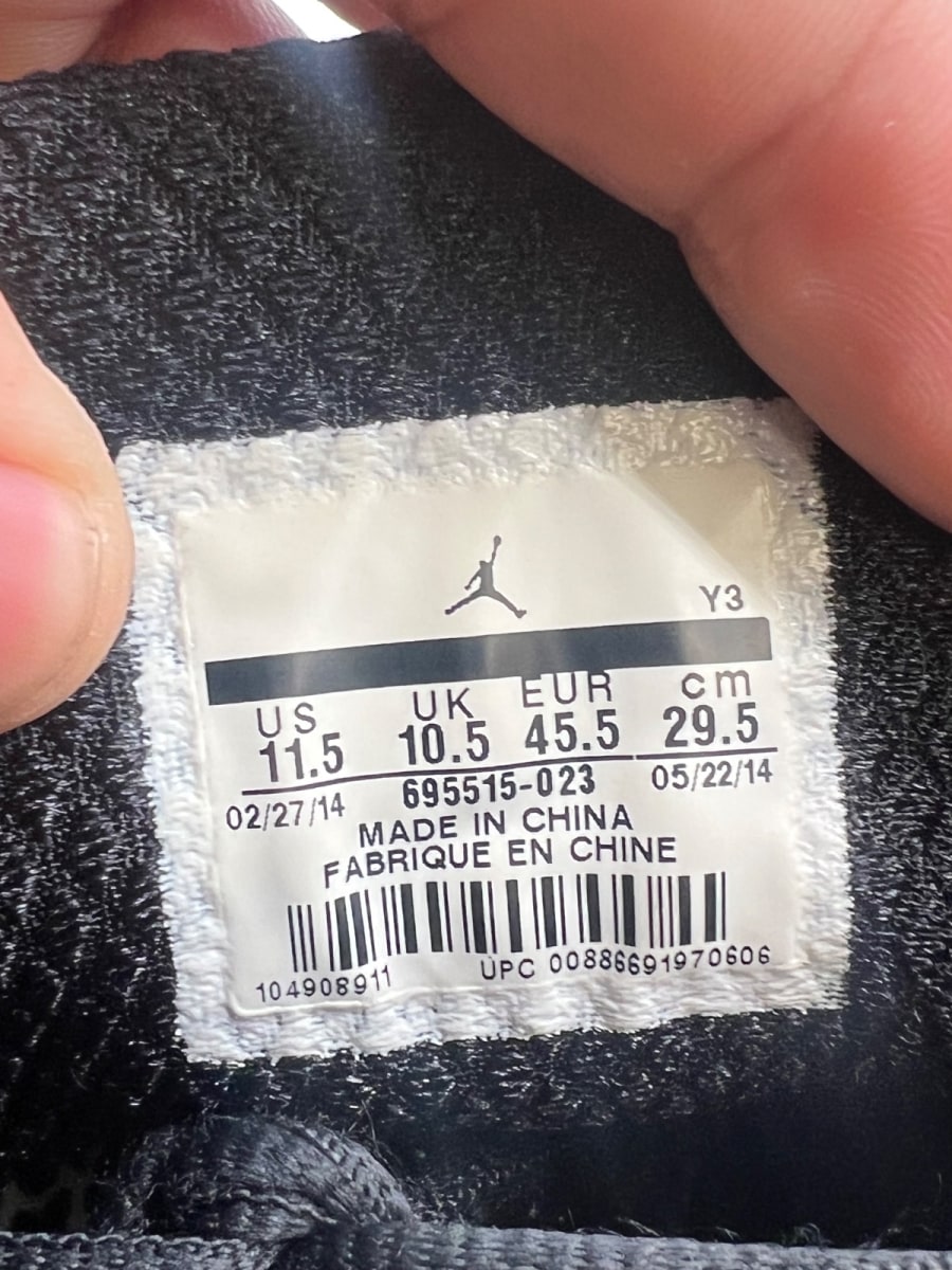 Jordan XX9 Black White Gym Red 11.5 (Moderately Worn Pre-Owned)JordanBlack/White-Gym Red - Image 7