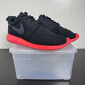 Nike Roshe Run Anthracite Siren Red 9.5 (Moderately Worn Pre-Owned)NikeBlack/Anthracite-Siren Red - Image 1