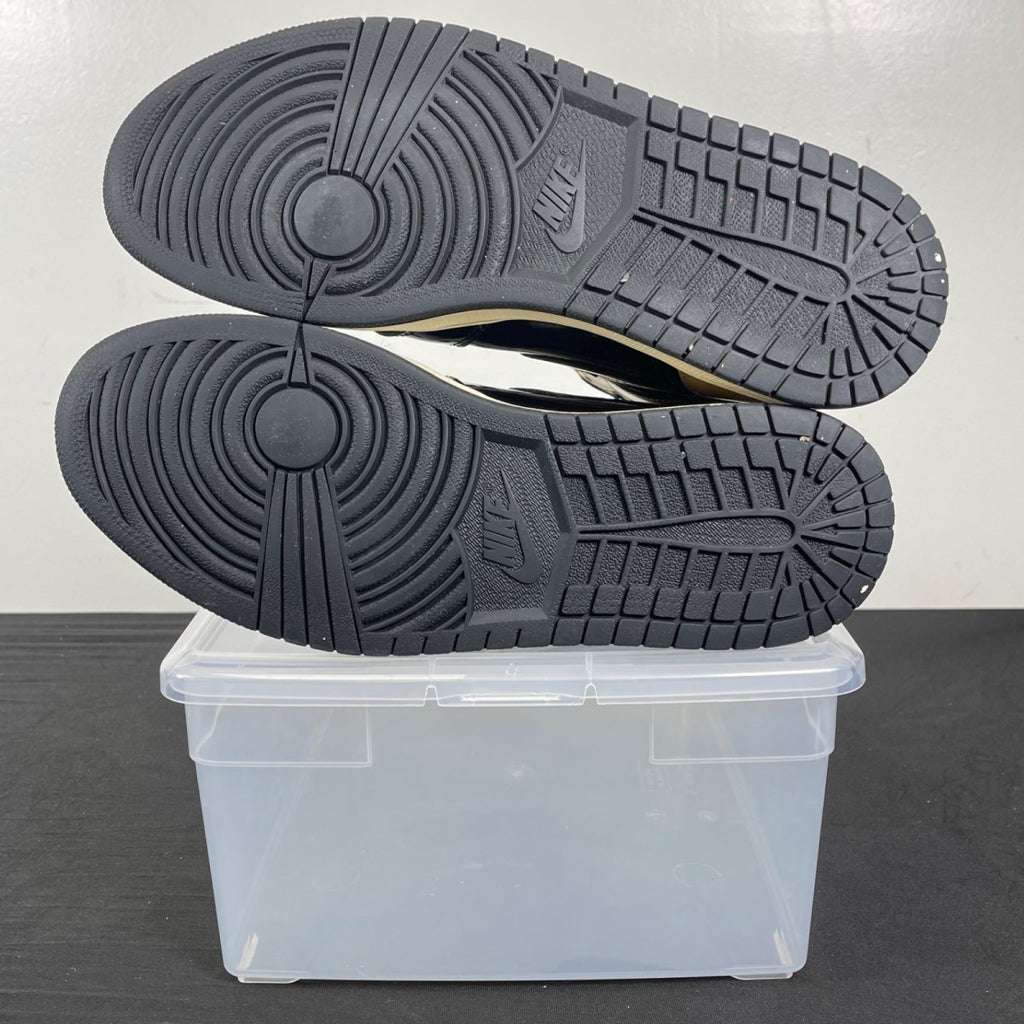 Jordan 1 Retro High NRG Patent Gold Toe 10 (Moderately Worn Pre-Owned)JordanBlack/Metallic Gold-Summit White - Image 5