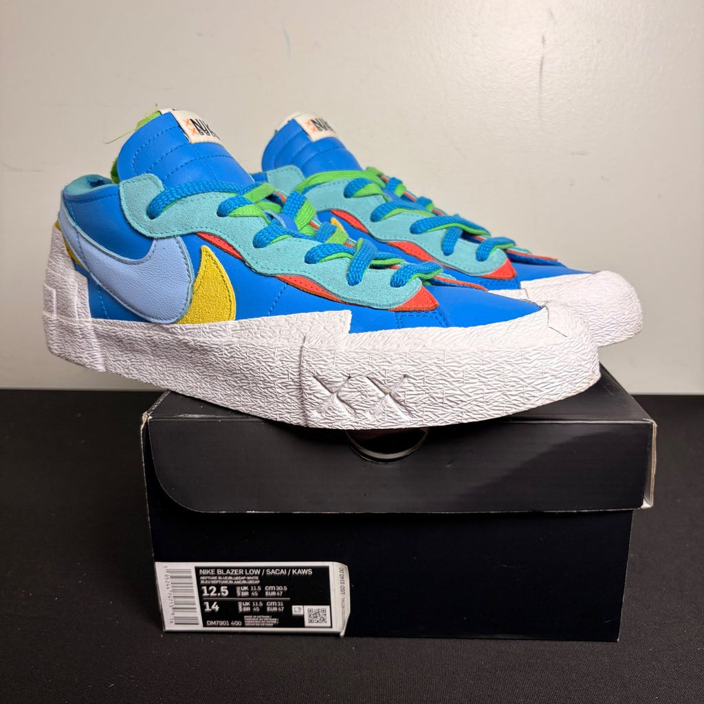 Nike Blazer Low sacai KAWS Neptune Blue (Size 12.5) - Image 1