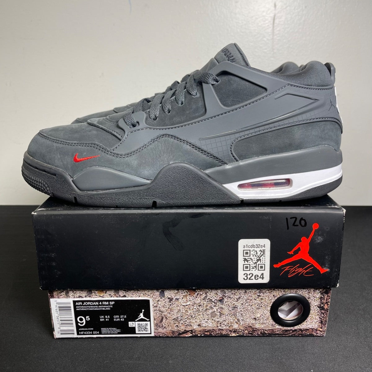 Jordan 4 RM SP Nigel Sylvester Driveway Grey (Size 9.5) - Image 3