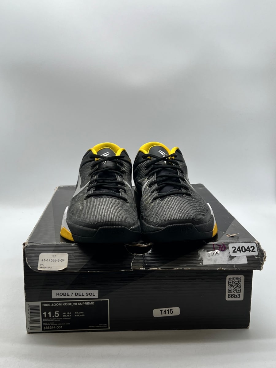 Nike Kobe 7 Black White Del Sol 11.5 (Lightly Worn Pre-Owned)NikeBlack/White-Del Sol - Image 2