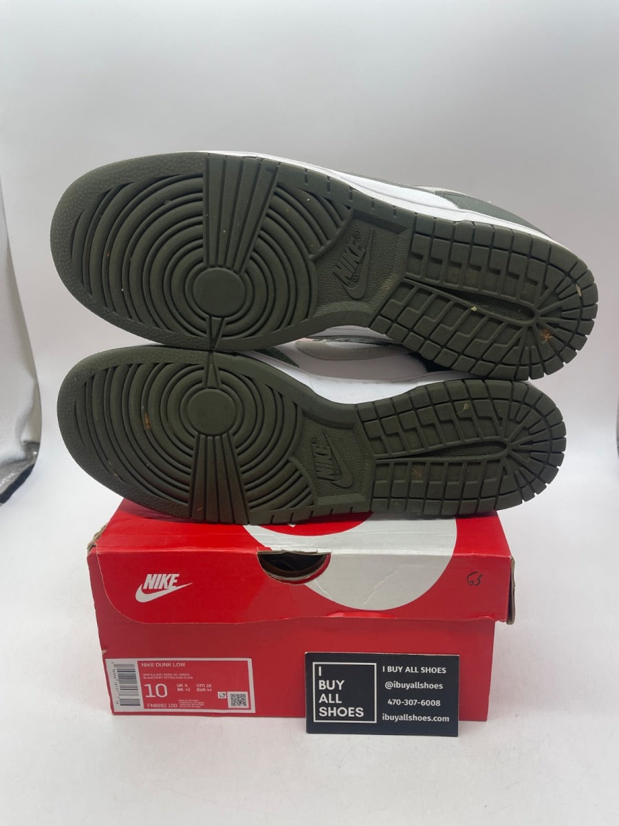 Nike Dunk Low Oil Green Cargo Khaki 10 (Moderately Worn Pre-Owned) - Image 7
