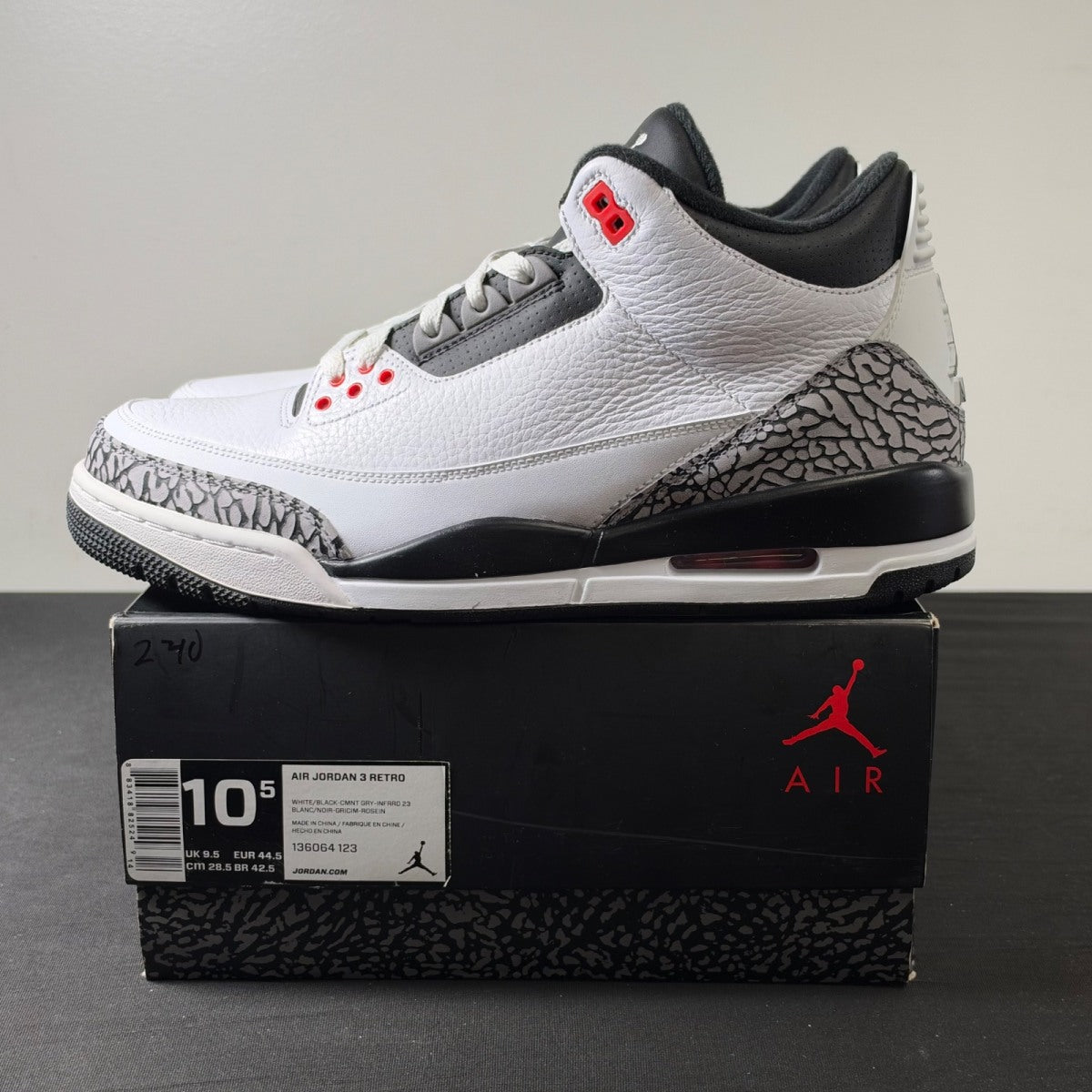 Jordan 3 Retro Infrared 23 (Size 10.5) - Image 3