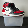 Jordan 1 Retro High Bred Toe 10 (Lightly Worn Pre-Owned)JordanGym Red/Black-Summit White - Image 1